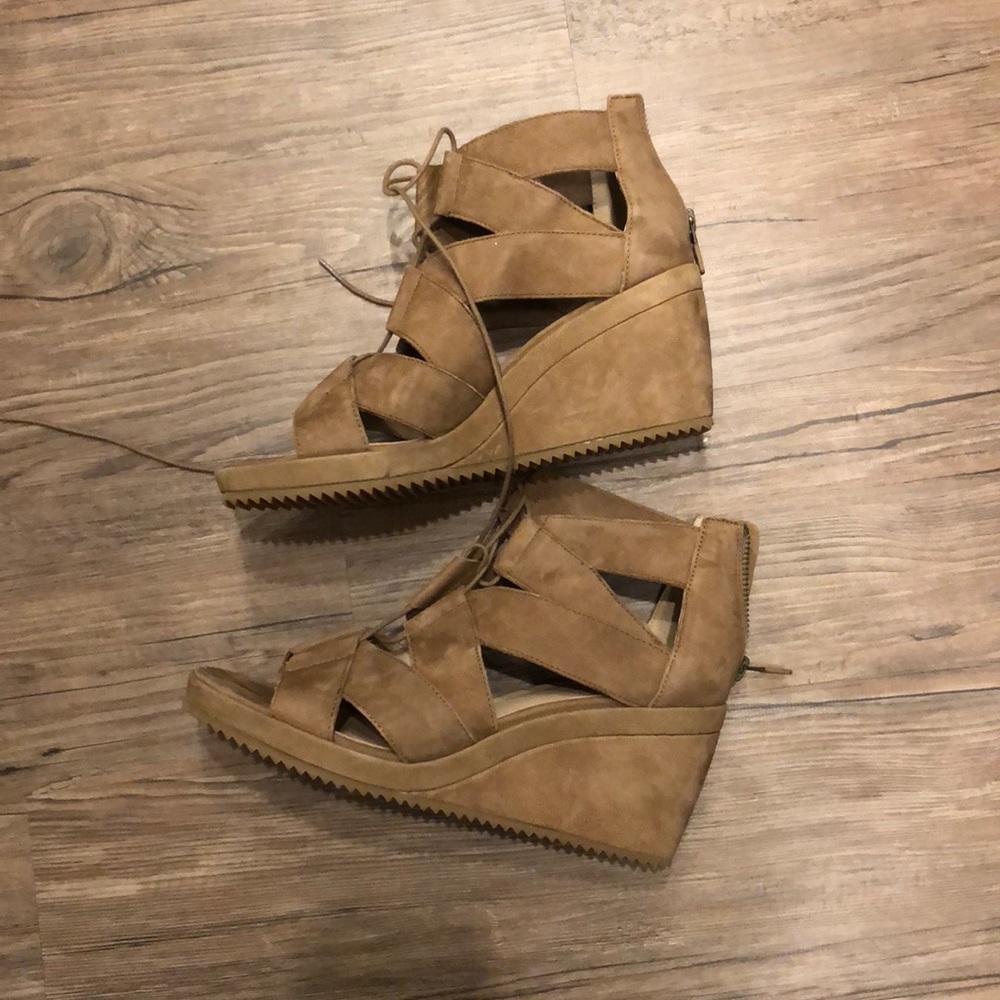 Eileen Fisher Suede Wedges